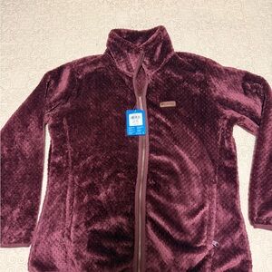 Columbia Women’s Fleece Jacket - Deep Burgundy 1X